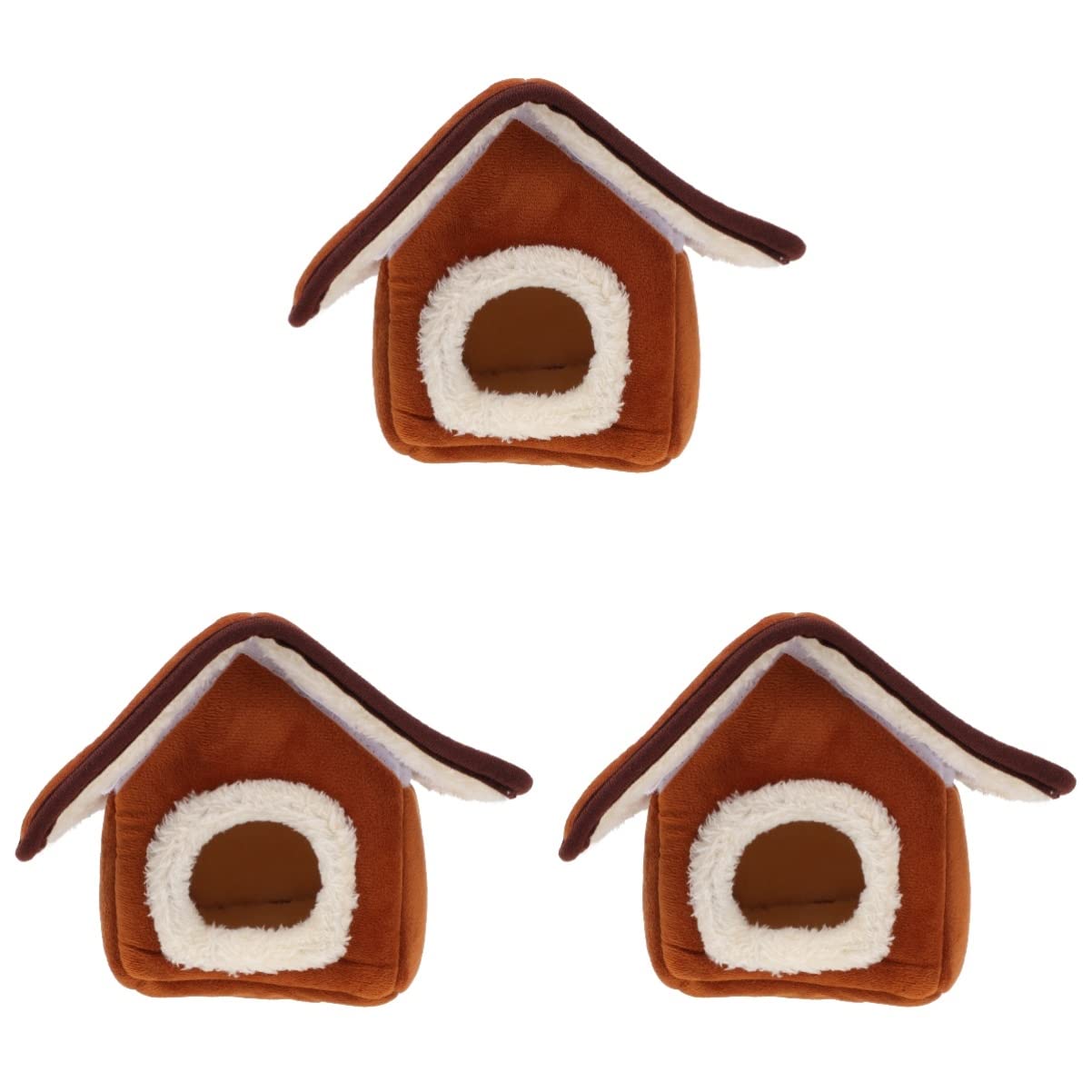 Mipcase 3 Stück Vielseitiges Haustier Stilvolles Hamsterbett Hausbett Für Wohnkultur Und Schlaf