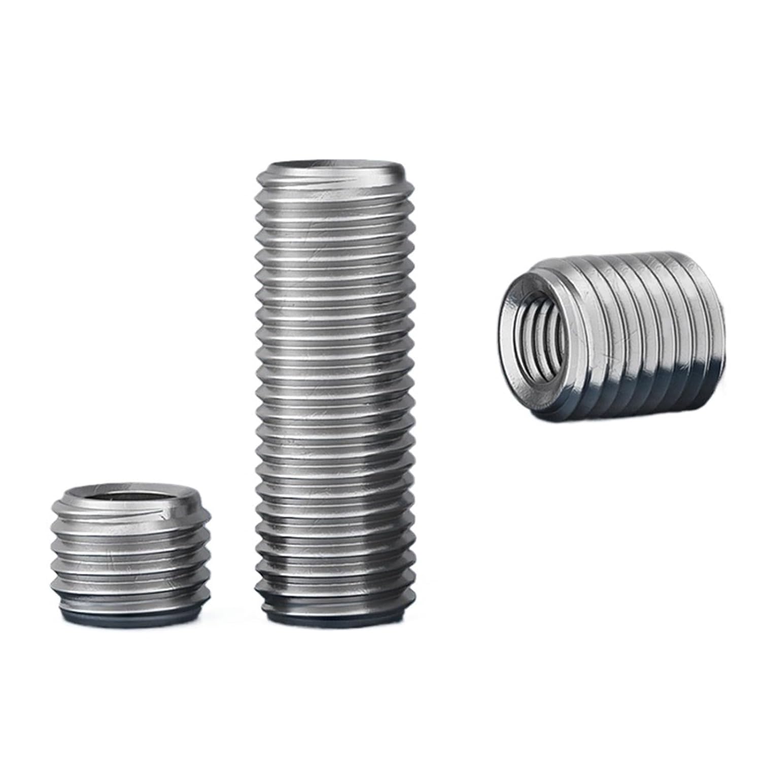 2-10PCS Internal Outside Thread Nut M2 M2.5 M3 M4 M5 M6 M8 304 Stainless Steel Adapter Screw Thread Insert Sleeve Conversion Nut(25mm (L),M6x M10 (5Pcs))