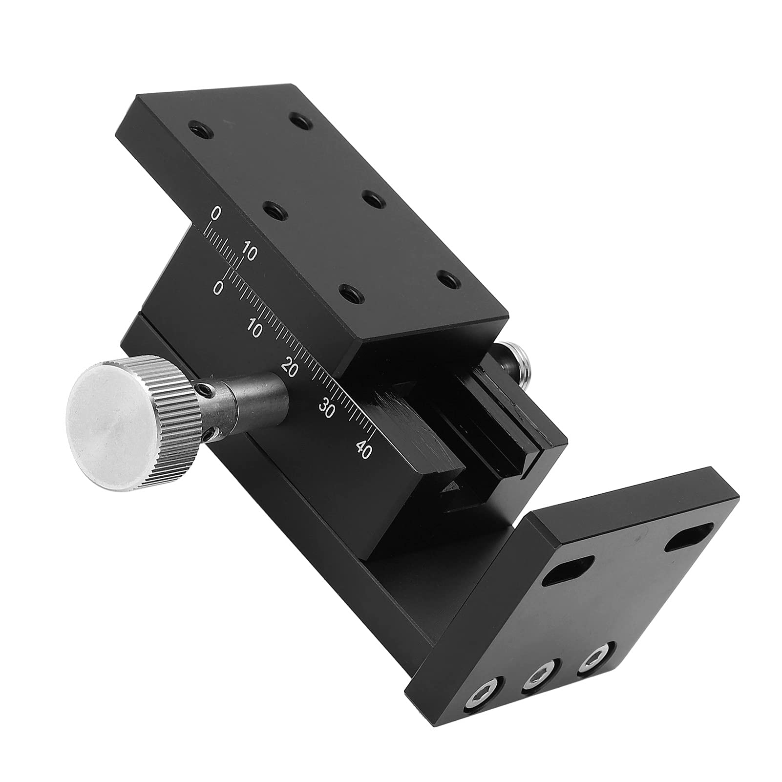 Stufe, SPZ40-60 Z-Achse-Rack und Ritzel Schwalbenschwanz-Schiebetisch-Positionierungstabelle Z-Achsen Lineares Bühnenhandbuch Fine-Tune-Schiebetisch Aluminiumlegierung