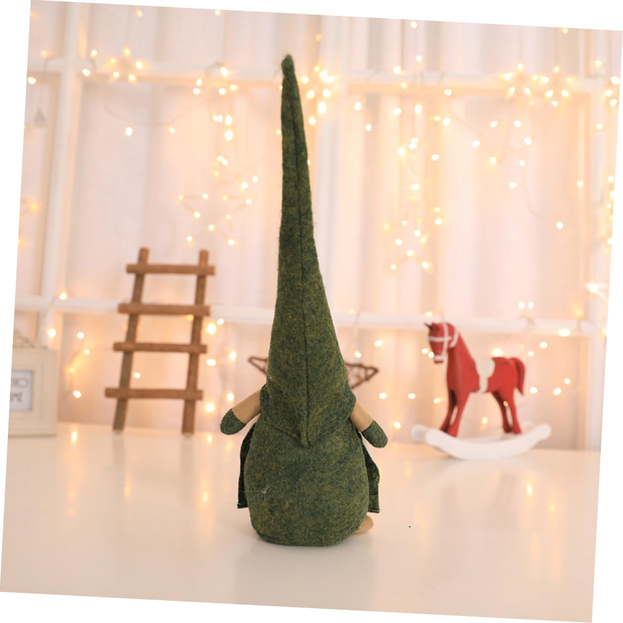 Abaodam 2stücke Weihnachtlicher GNOME Tomte Nisse Plüschfigur Skandinavische Dekoration Für Tisch Und Fenster Für Weihnachtsfeiern Und Festliche Anlässe Grün