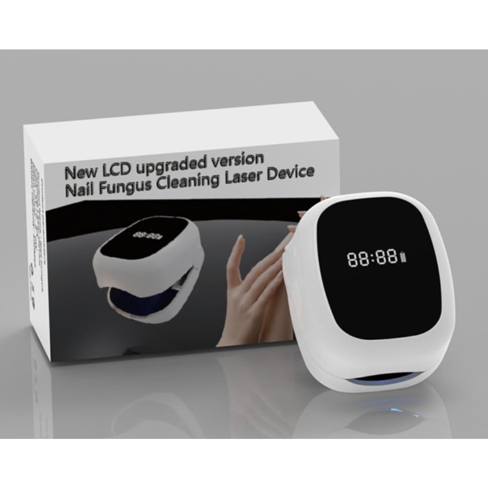 OrthoVital Appareil Anti Mycose - pour les Doigts et les Orteils Traitement Portable Dispositif Des Champignons Des Ongles, LaserEffective Appareil Mycose Ongle Pied (blanc)