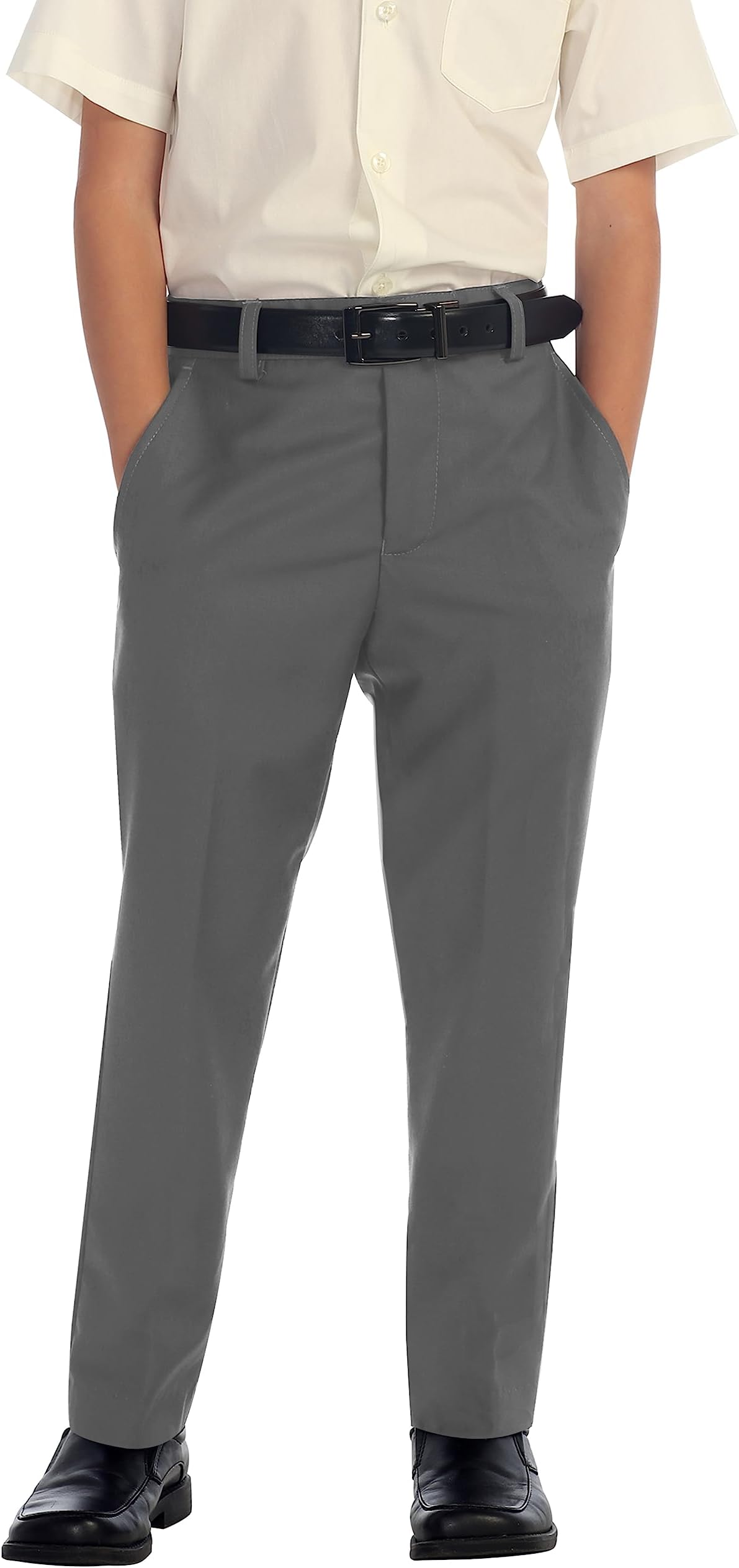 Gioberti Boys Flat Front Dress Pants