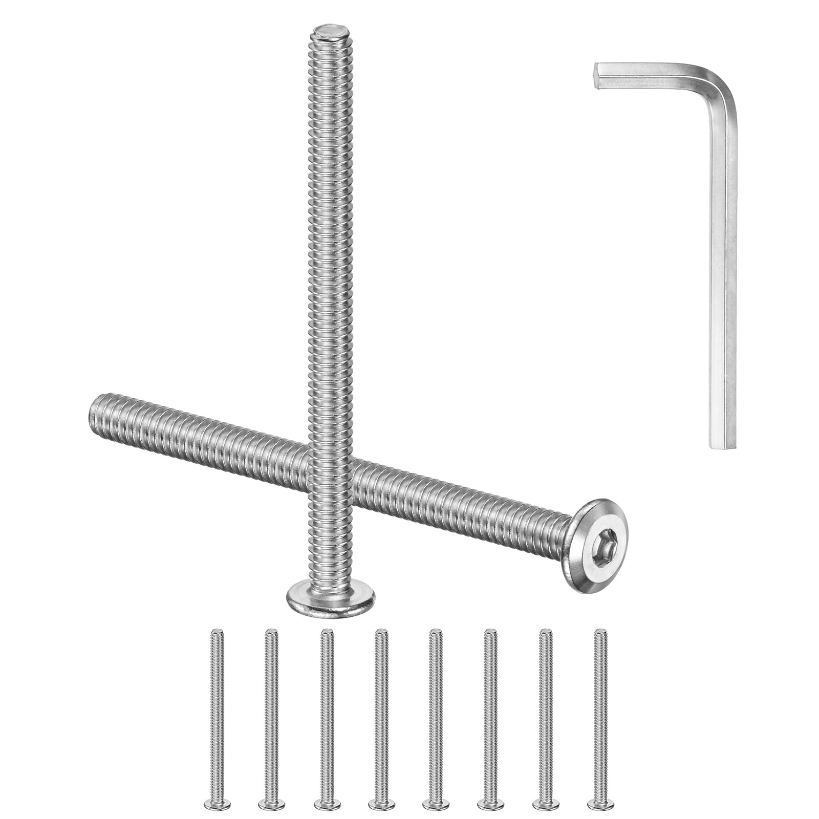 M METERXITY 10-Pack Flat Head Socket Cap Screws