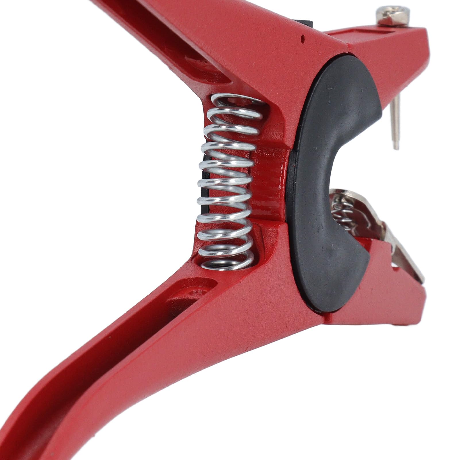 100 Sets Livestock Ear Tag Kit Number Animal Ear Tag with Applicator for Cattle Horse Pig Sheep (Orange Ear Tag with Red Pliers with 2 Ear Tag)