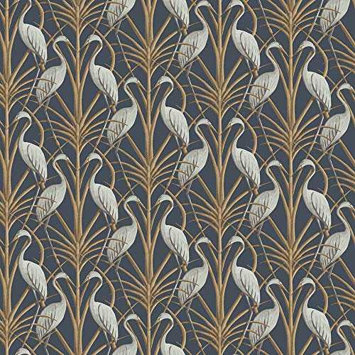 The Chateau by Angel Strawbridge NOUVEAU HERON Wallpaper - 1 x 10 Meter Roll - NAVY