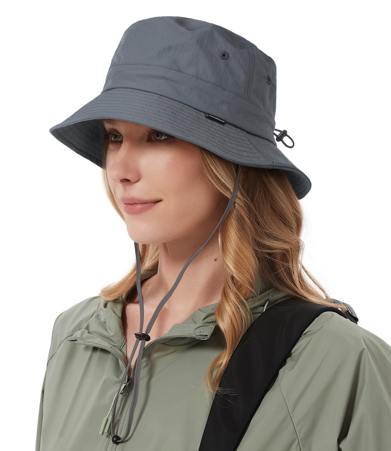 Creekstone Waterproof Bucket Hat Rain Hat Sun Hats for Women Men UV Protection Packable Summer Hat UPF50 Hiking Fishing Hat (UK, Alpha, One Size, Grey)