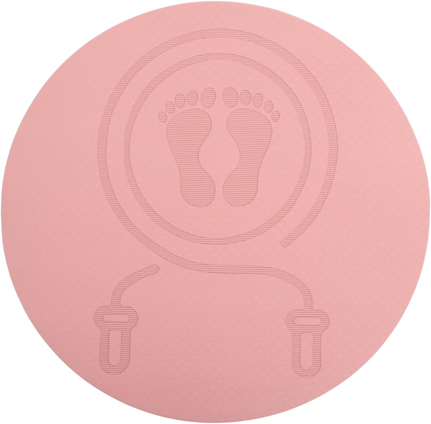 VICASKY Thick TPE Jump Rope Mat Soundproof Floor Pad for Home Fitness Non-Slip Shock Absorbing Exercise Mat for Boys and Girls Jumping