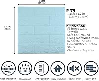 Vista 68 de 20 paneles de pared 3D plateados, cobertura de 29 pies cuadrados, adhesivo imprimible con paneles de pared de espuma de polietileno autoadhesivos