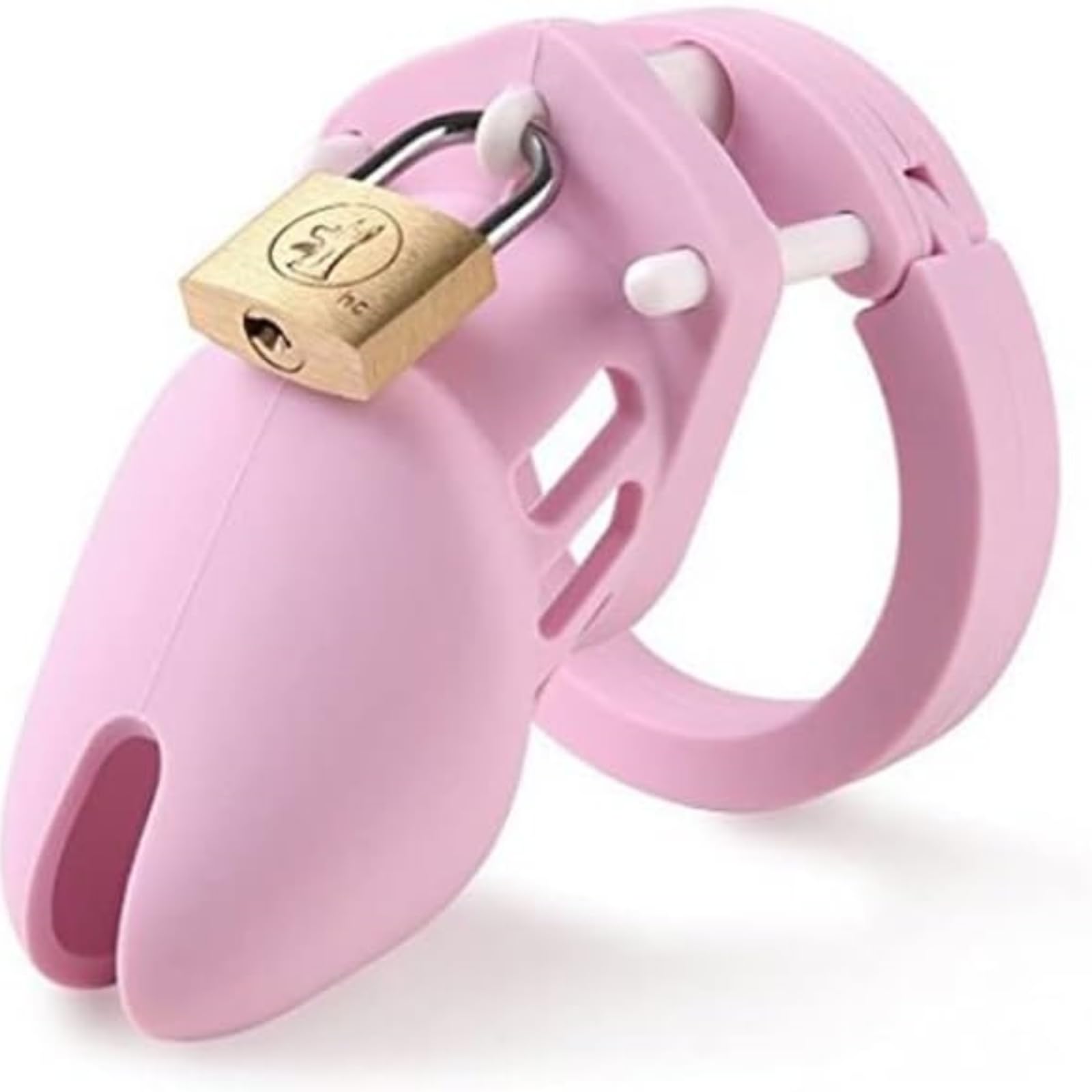 Generico Gabbia di Protezione per Allenamento Rosa, Accessori Fitness per Uomo, Morbida e Confortevole con Cinque Anelli - A5