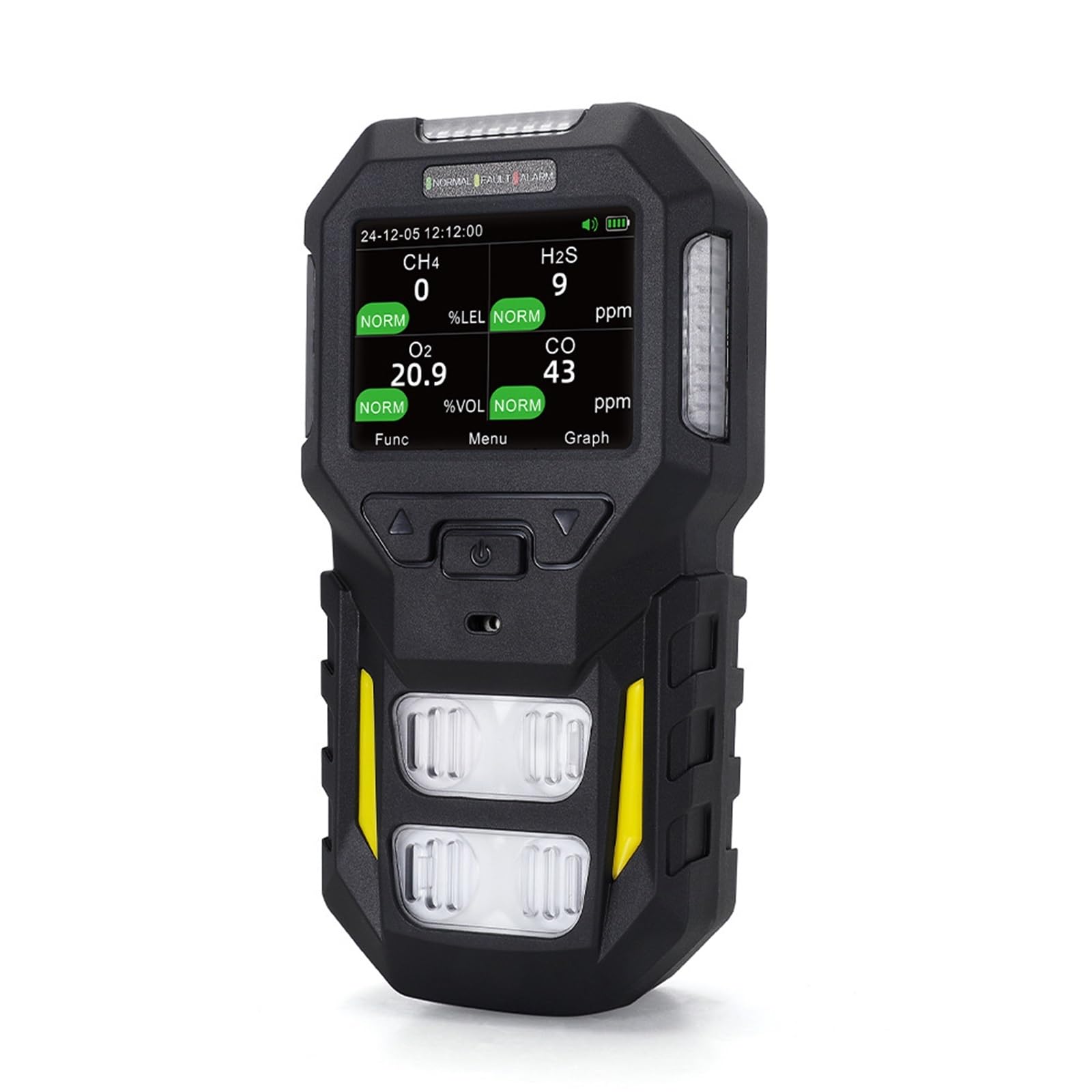 JVDDI 4 in 1 Multi Gas Leak Detector CO H2S O2 LEL for Mining Plants(2in1 gas detector(CO O2 H2S CH4))