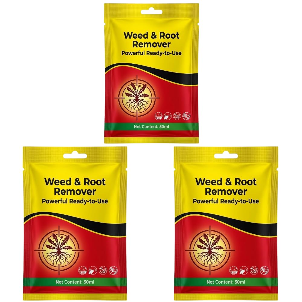 Go Well Weed and Root Remover 100G Ready to Use | Fast Acting Deep Penetrating Formula | Removes Weeds from Root for Garden, Lawn, Driveways, Pathways & Outdoor Areas (Pack of 3)-image-37