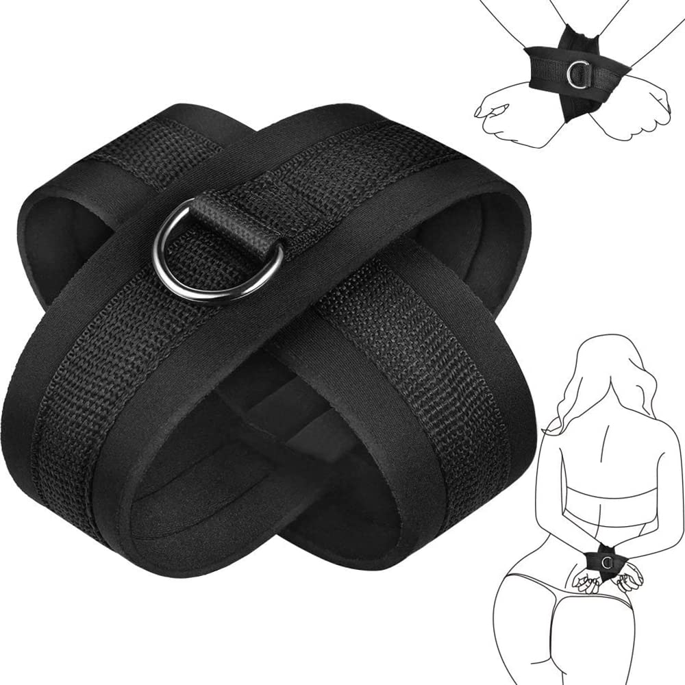 Polsini legati a mano in nylon nero con rovescio per regalo di coppia