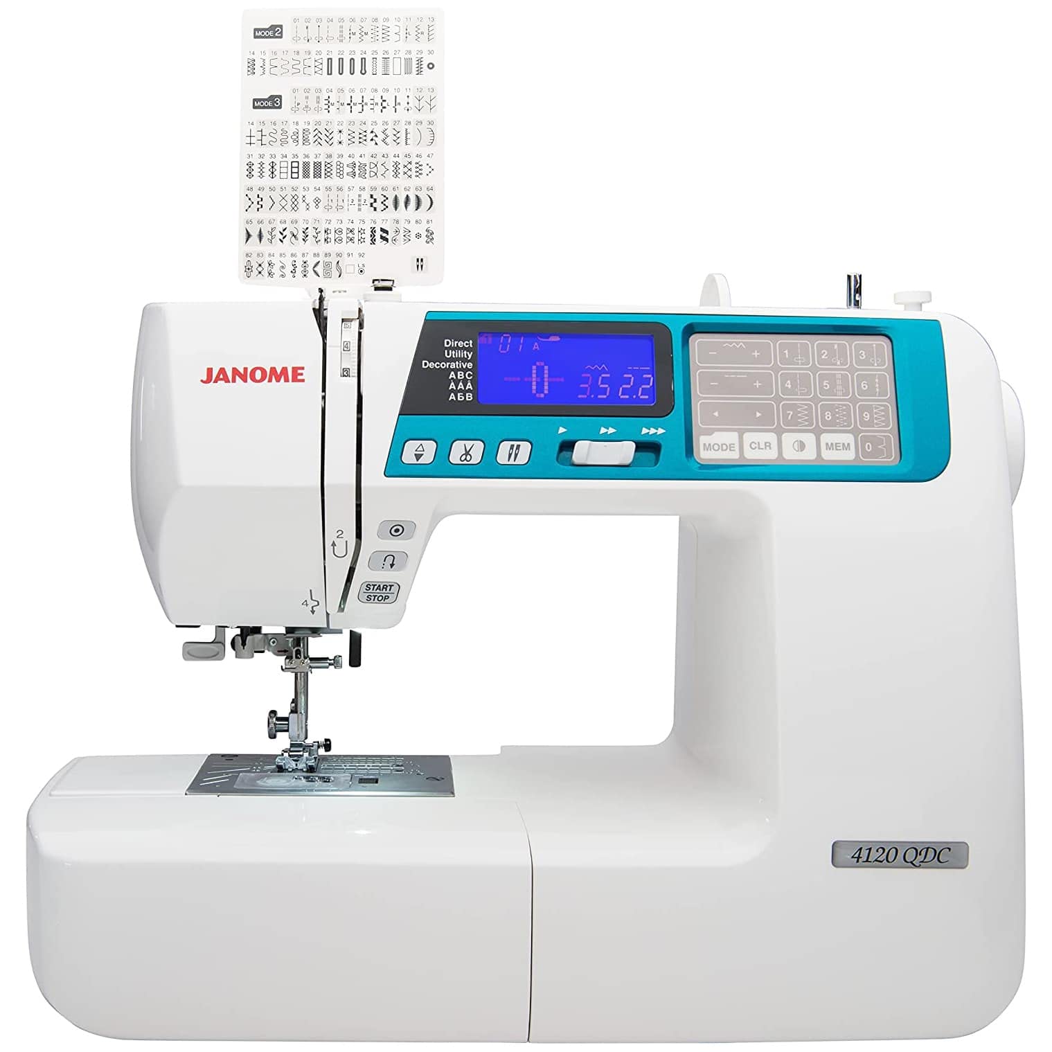 Janome 4120QDC Computerized Sewing Machine (New 2020 Tan Color) w/Hard