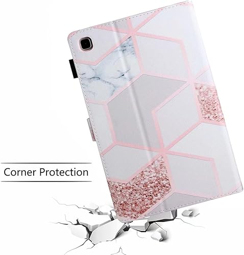 Miniatura 8 de YUNHOTIC Funda para Samsung Galaxy Tab A7 Lite de 8.7 pulgadas SM-T220T225T227 Auto WakeSleep, funda plegable de piel sintética de alta calidad con