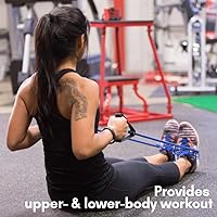 Vista 2 de Body-Solid Tools (BSTRT) Medium Resistance Tube Bands - Exercise Tubes for Workouts, Beachbody Fitness, Home Gym - Durable Resistance Tubing with