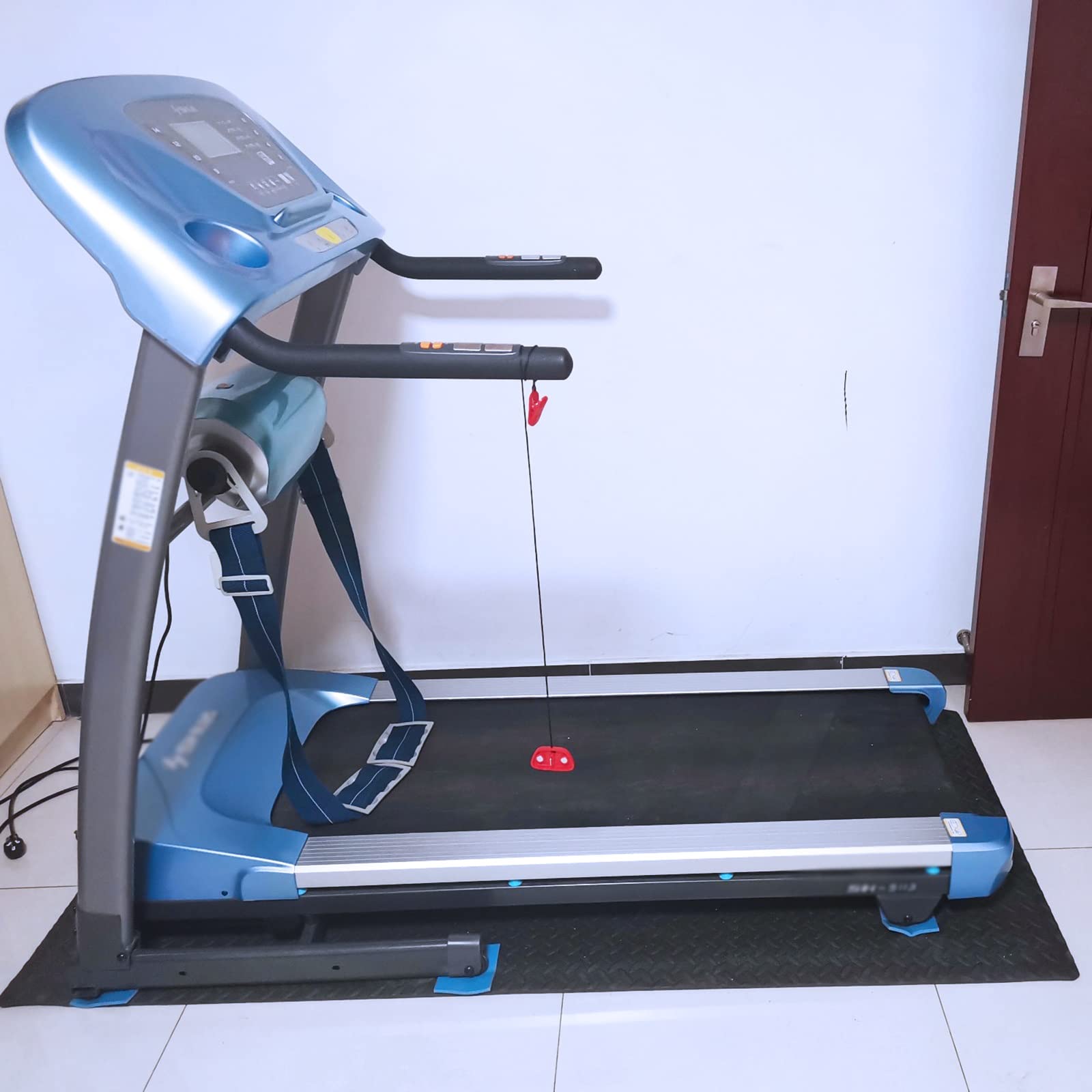 V3VOGUE Tappetino per Tapis Roulant, Tappetino Antirumore, Tappetino Fitness Antivibrazioni, Addensato Tappetino di Protezione del Pavimento, per Tapis Roulant E Attrezzatura Palestra