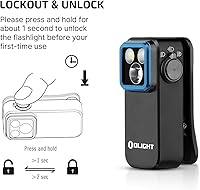 Vista 5 de OLIGHT Oclip Pro EDC Linterna con clip, recargable de 500 lúmenes con tres soluciones de iluminación, carga tipo C, luces magnéticas para Negro