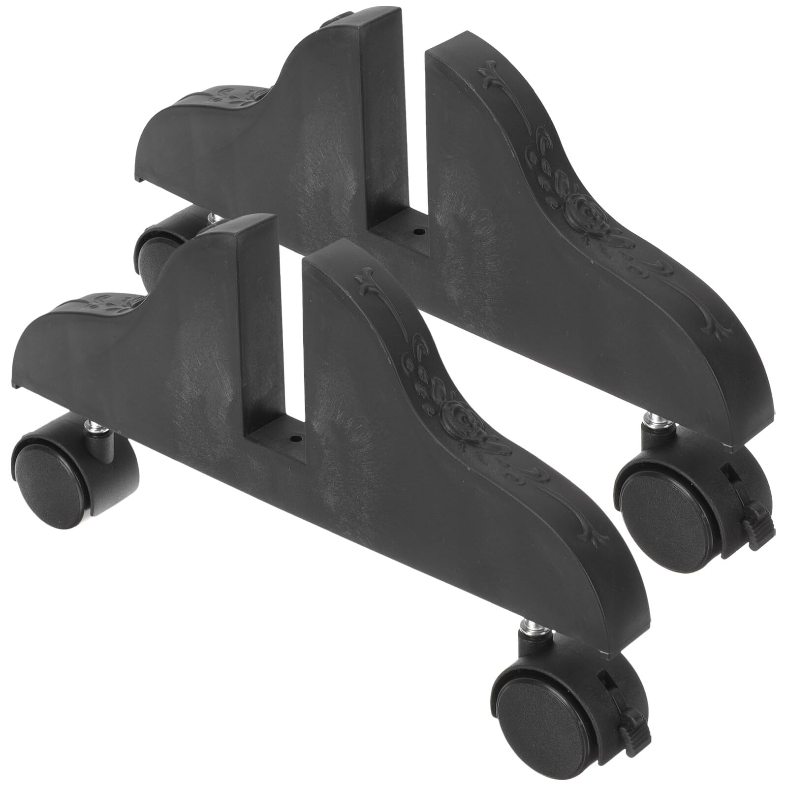 Support de cloison noir à roulettes Uonlytech pour séparation de pièce (lot de 2)