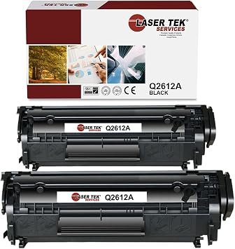 Amazon.com: Laser Tek servicios cartucho de tóner de repuesto compatibles  para el HP Q2612 A y Q2612 X. : Productos de Oficina