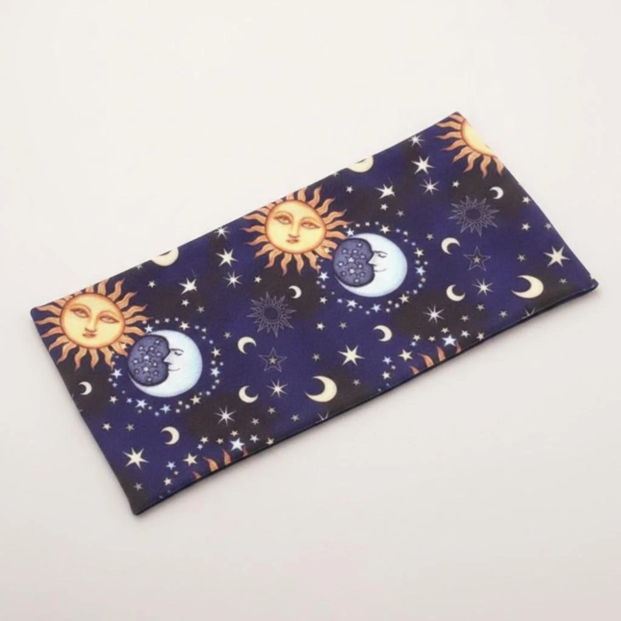 Printed Stretch Fabric Sports Headband, Wide Hair Band for Running, Yoga, Fitness Workouts and Casual Outfits