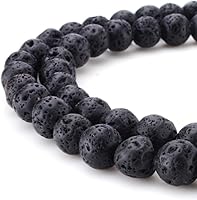 Vista 80 de Cuentas Beadnova redondas de ónix negro de 4 mm, sueltas, para hacer joyas (90-92 piezas)