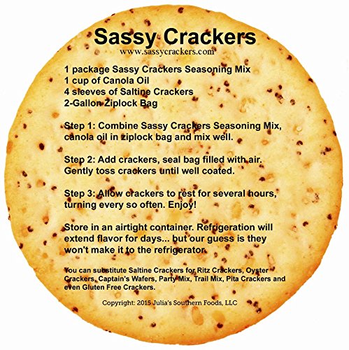 Sassy Crackers Seasoning Mix Variety 4 Pack #TOP2
