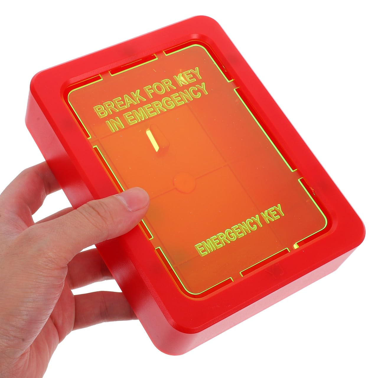 HOMSFOU Caja De Llaves De Emergencia Montada En La Pared Con Cerradura Organizador Multifuncional Para Hogar Y Oficina Armario Seguro Para Almacenamiento De Llaves Y Tarjetas 6.37X4.80X1.37In