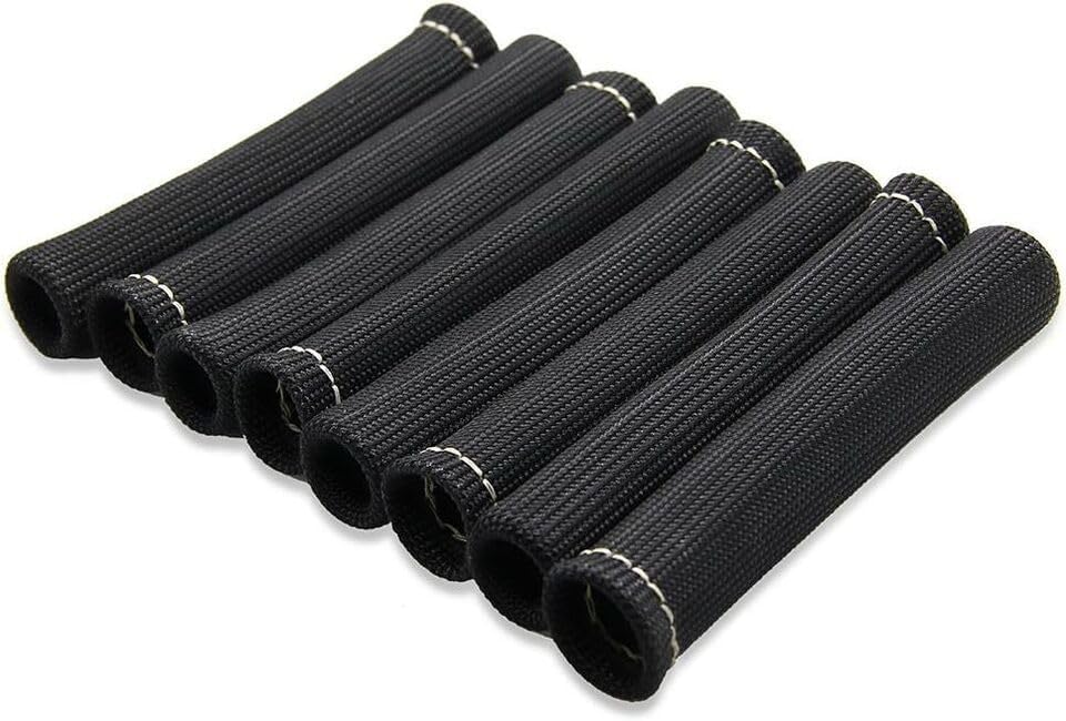 Gm LS1/LS6 Cars and Corvette Black Heat Protector Insulating Fire Sleeve Spark Plug Wire Boot