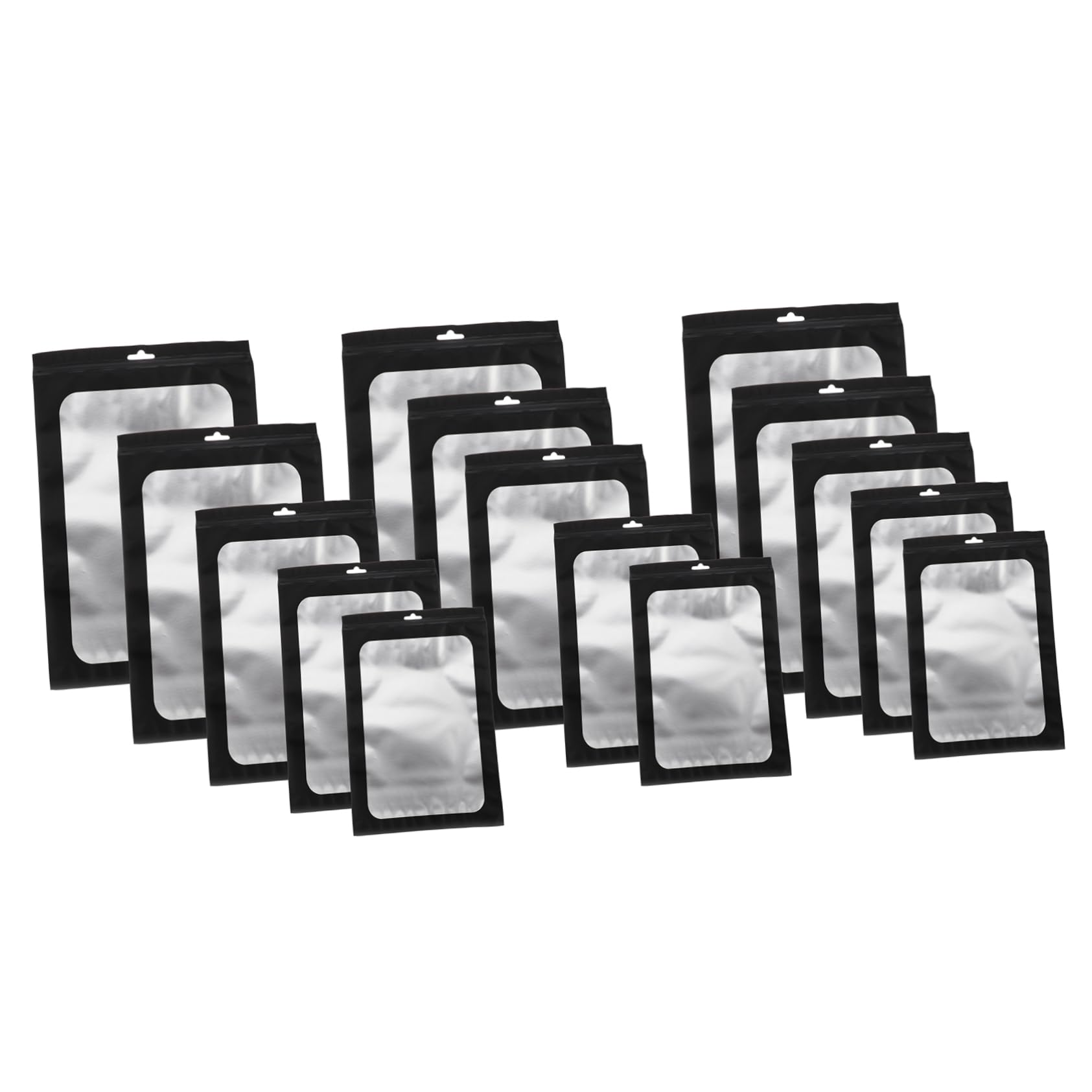 MUCKLILY Sealed Pouches 50pcs Self-sealing Bags for Jewelry Snacks and Seasonings