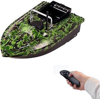 500m Ferngesteuert Köderboot Dual Motor Fish Finder 2KG Köder Boot Angeln Ferngesteuertes Futterboot mit Nachtlichtblinker, Futterboot mit Köderboot für Seen Angelbegeisterte