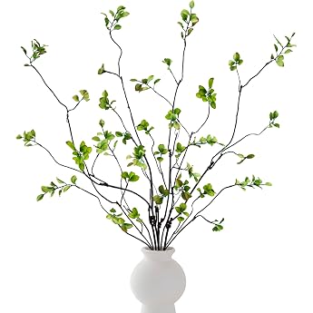 4 St ck K nstliche Ficus-Zweige K nstliche Eukalyptus-Stiele 95cm/354 K nstliche Stiele K nstliche Pflanzen Olivenbaum f r Heimdekoration Tische Vasen Gartendekoration 4 St ck K nstliche