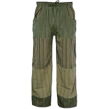 Soul Flower Mens Patchwork Pants, Patch Lightweight Casual Unisex Lounge Bottoms