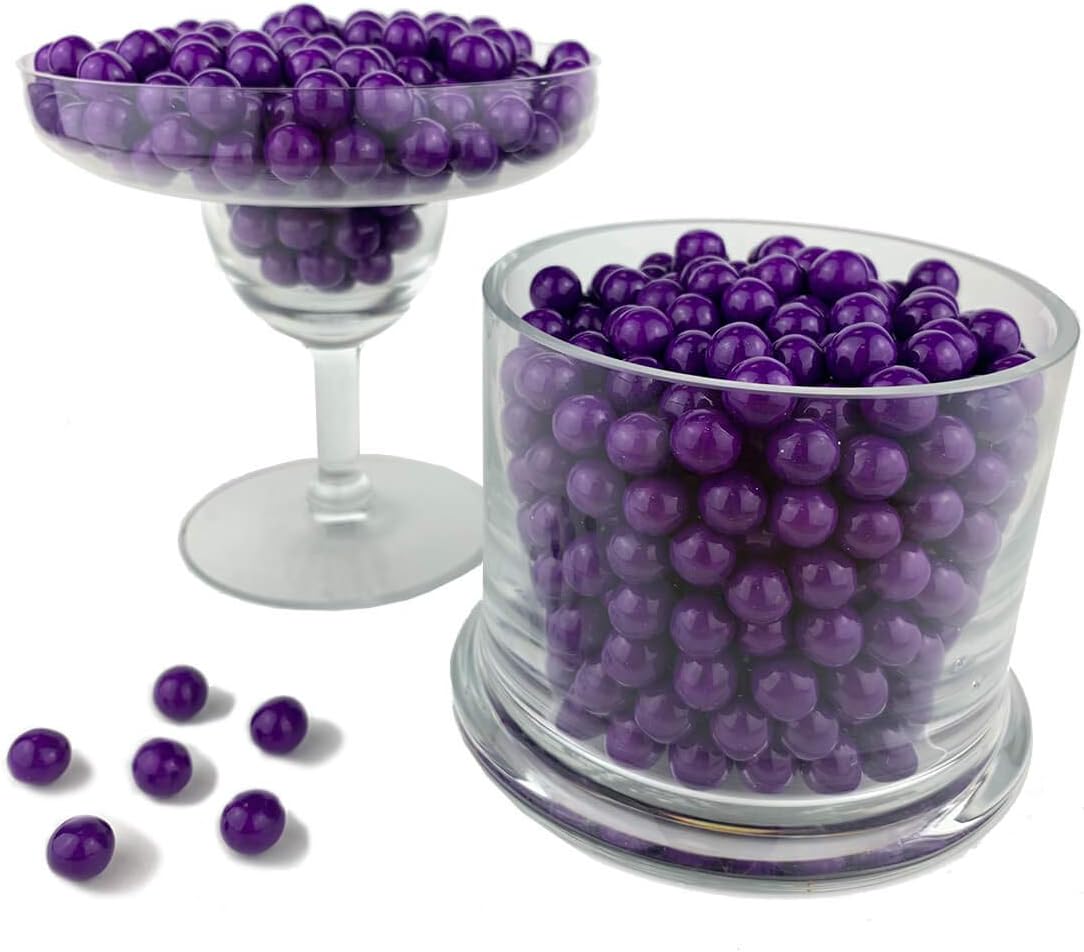 Color It Candy Dark Purple Sixlets 2 Lb Bag - Perfect For Table Centerpieces, Weddings, Birthdays, Candy Buffets, & Party Favors.