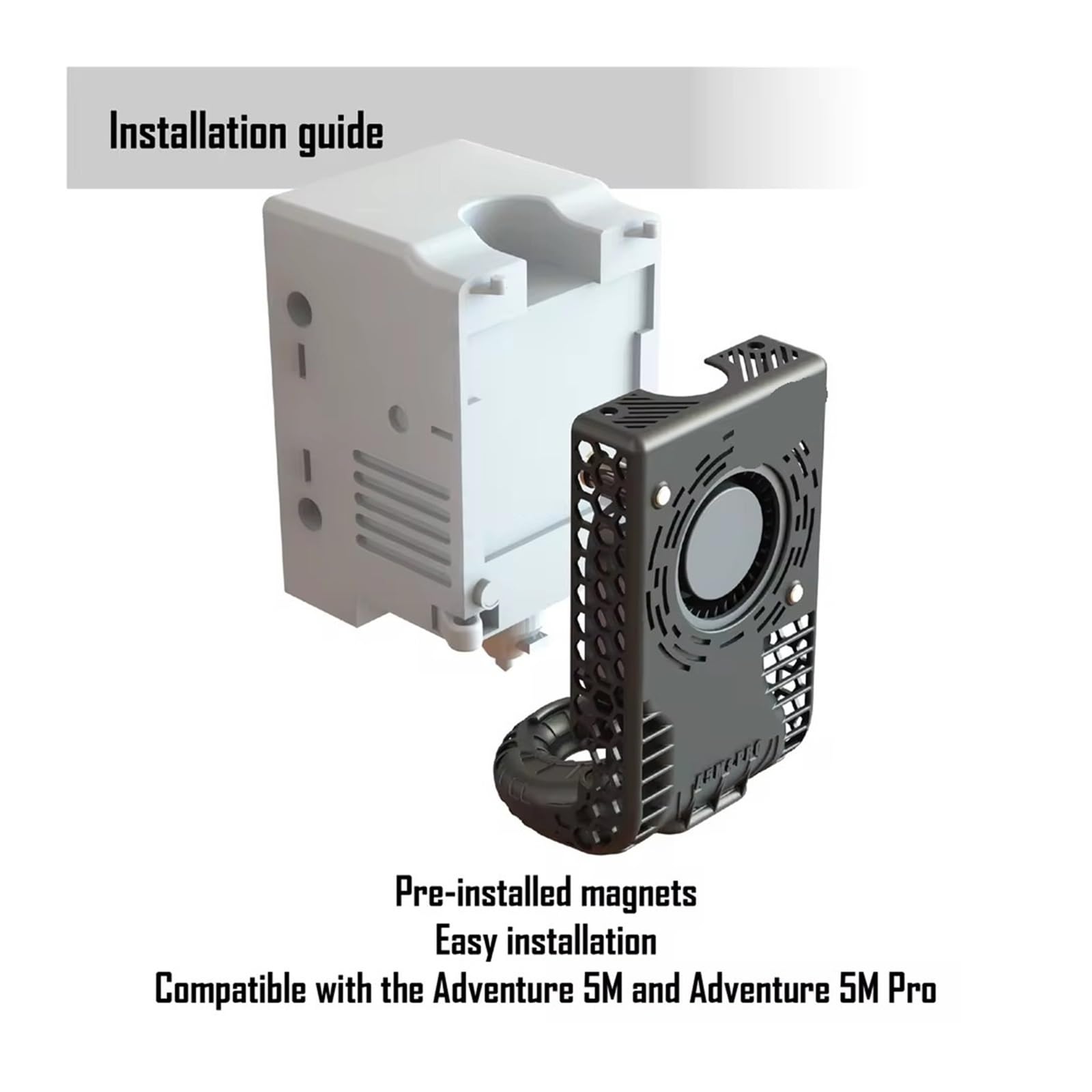 Ventola Raffreddamento 360° Compatibile Con Flashforge AD5M | Stampa 3D, raffreddamento a 360 gradi, dissipazione del calore, funzionamento stabile, installazione semplice