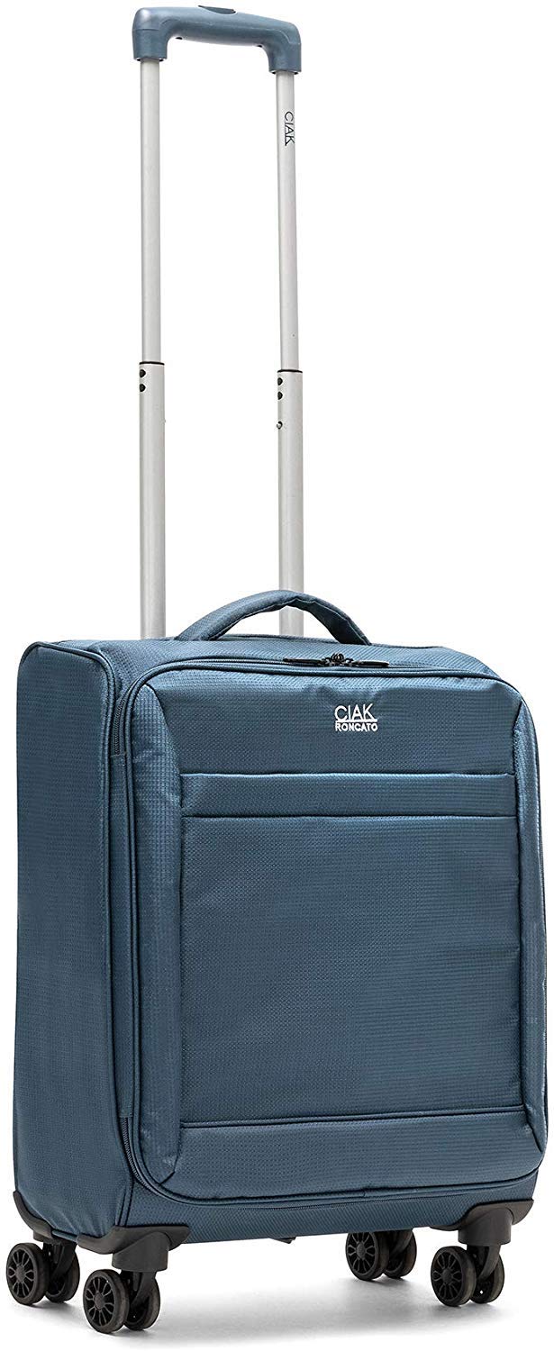 Ciak RoncatoSmart Trolley 4 Wheels Ultralight Hand Luggage Navy Blue