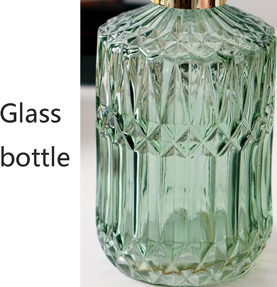 Modischer Seifenspender, Seifenspender, Lotionflasche, Pumpflaschen, klares Glas, kompatibel mit Badezimmer, Küche, Hotel, Restaurant (Beige)