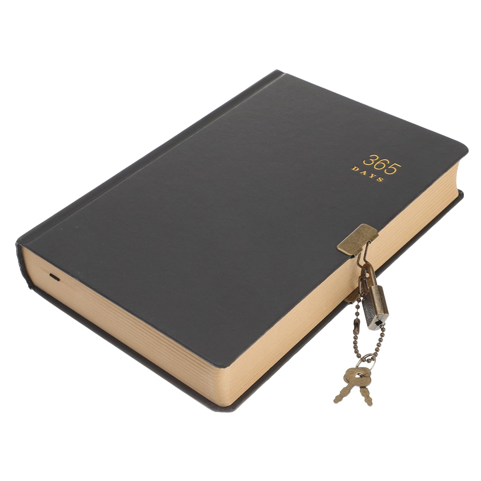 Cuaderno Diario de 365 Días con Candado, Portátil Papel Resistente, Adecuado para Escuela y Uso Personal en Organización Diaria Estilo Aleatorio