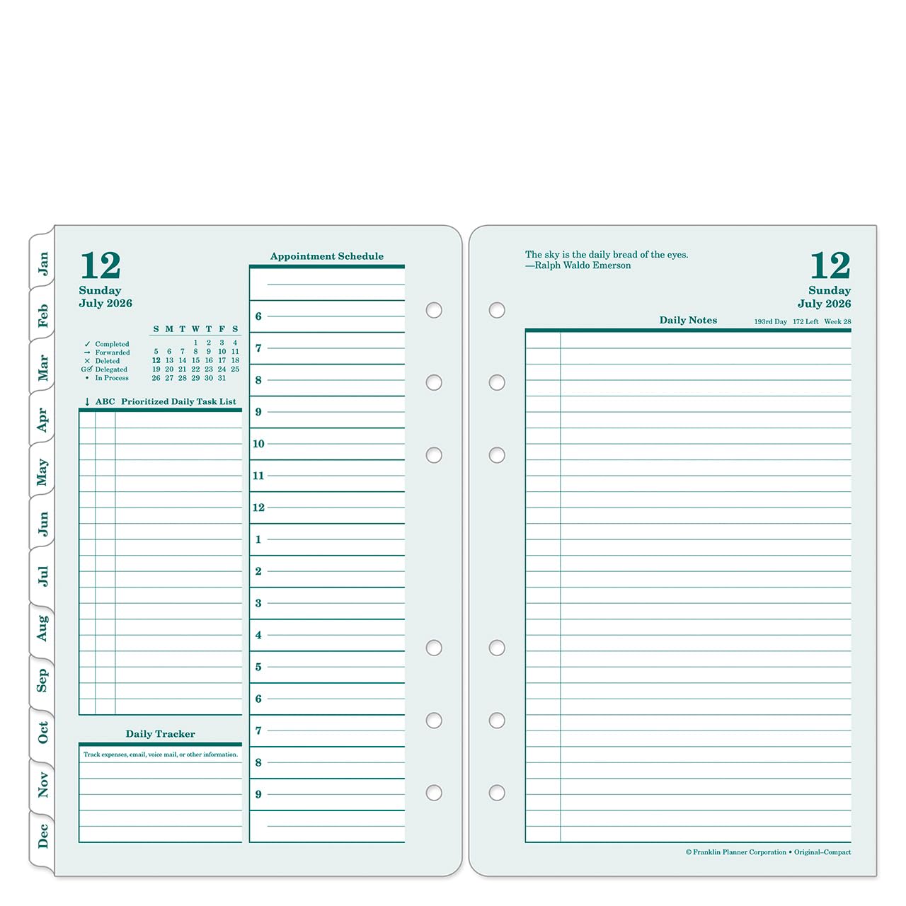 Amazon.com : FranklinCovey - Original Ring-Bound Planner Refill