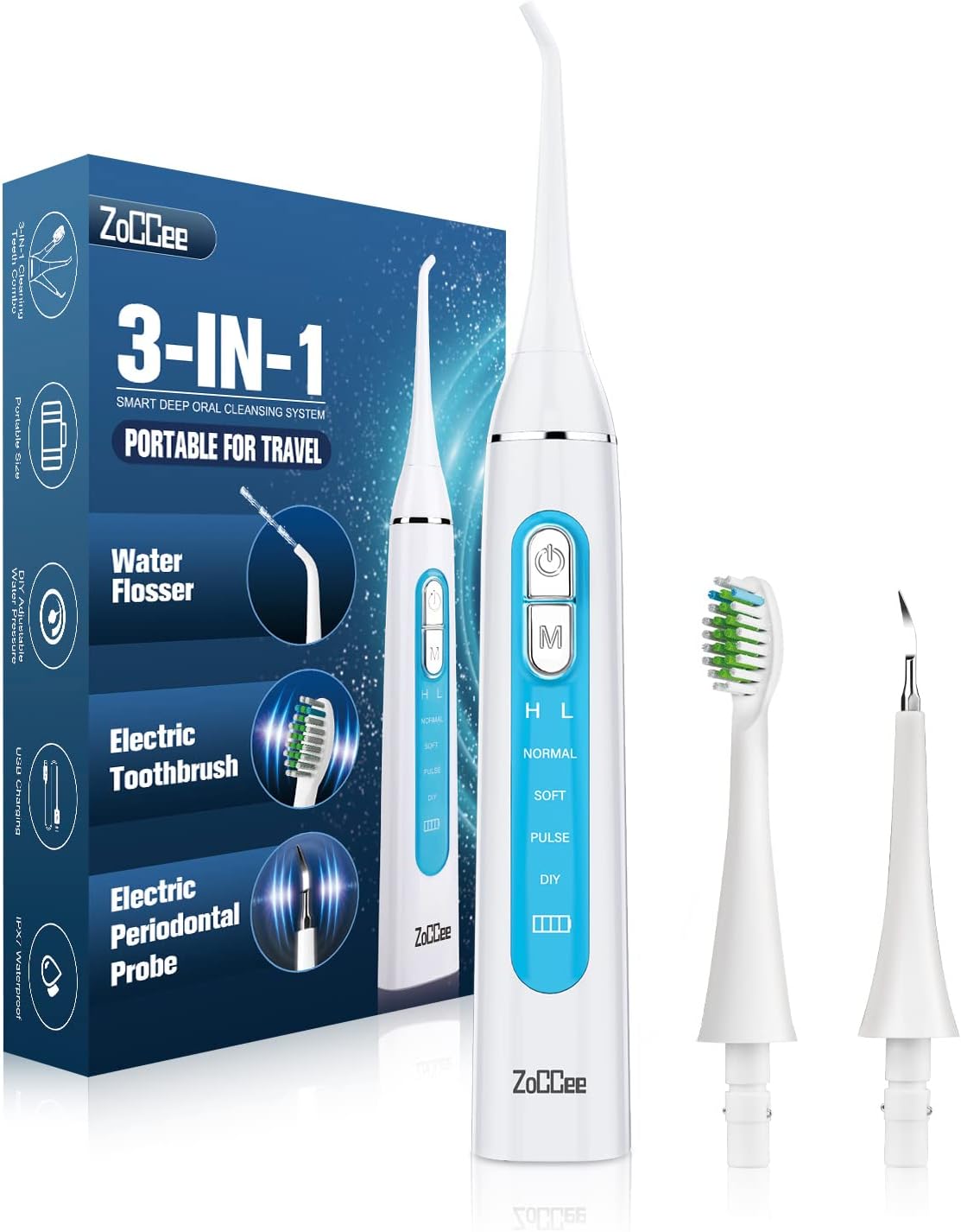 Electric toothbrush with pick Clearance