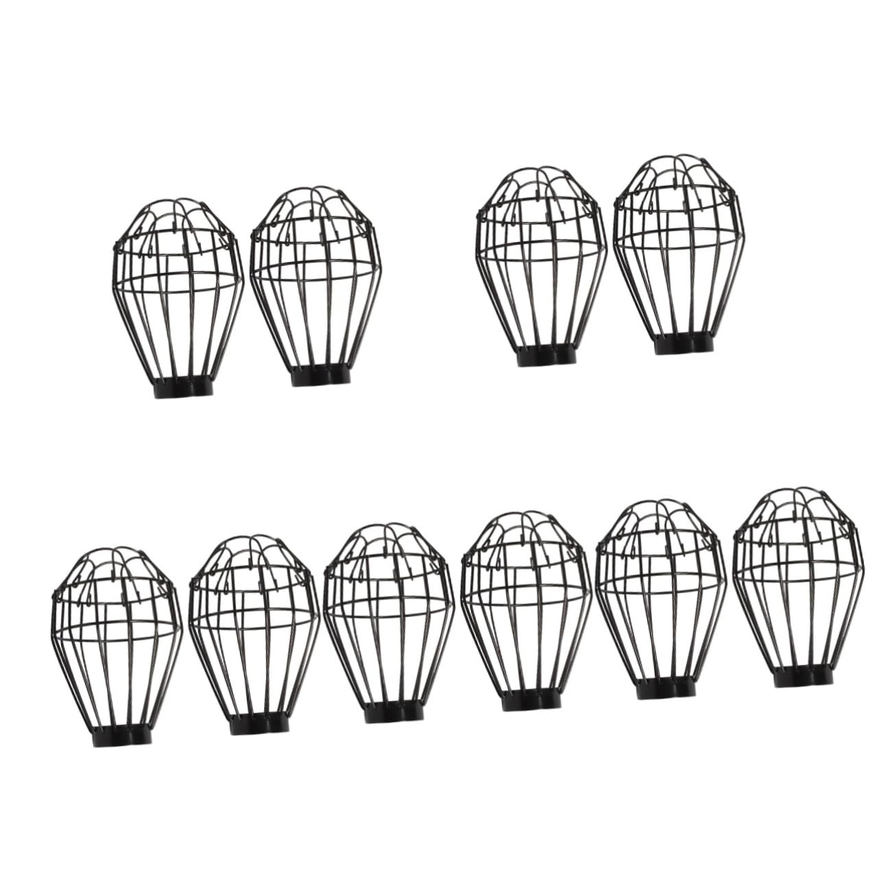MAGICLULU 5 Ensembles Abat-Jour Abatjour Abat Jours Reptile en Cage Thermolactile Usine Lampe Fournitures De Reptiles Accessoire pour L'habitat des Reptiles Fil De Fer Black 2 Pièces * 5