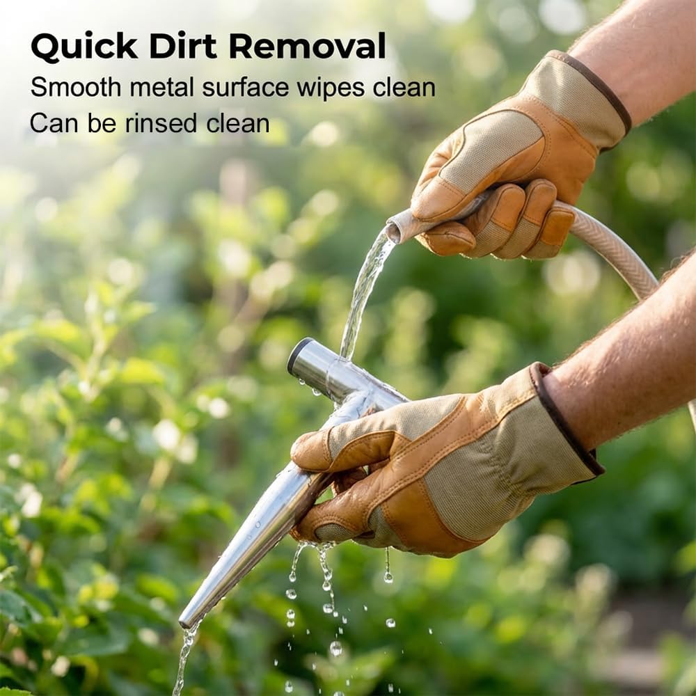 Plant Hole Digger for Planting,Stainless Steel Hand Dibber,Garden Seed Digger,Bulb Planting Tool,For Planting Tulip Daffodil Vegetable Seeds, Easy to Drill Holes &seedling Transplant (S and L)