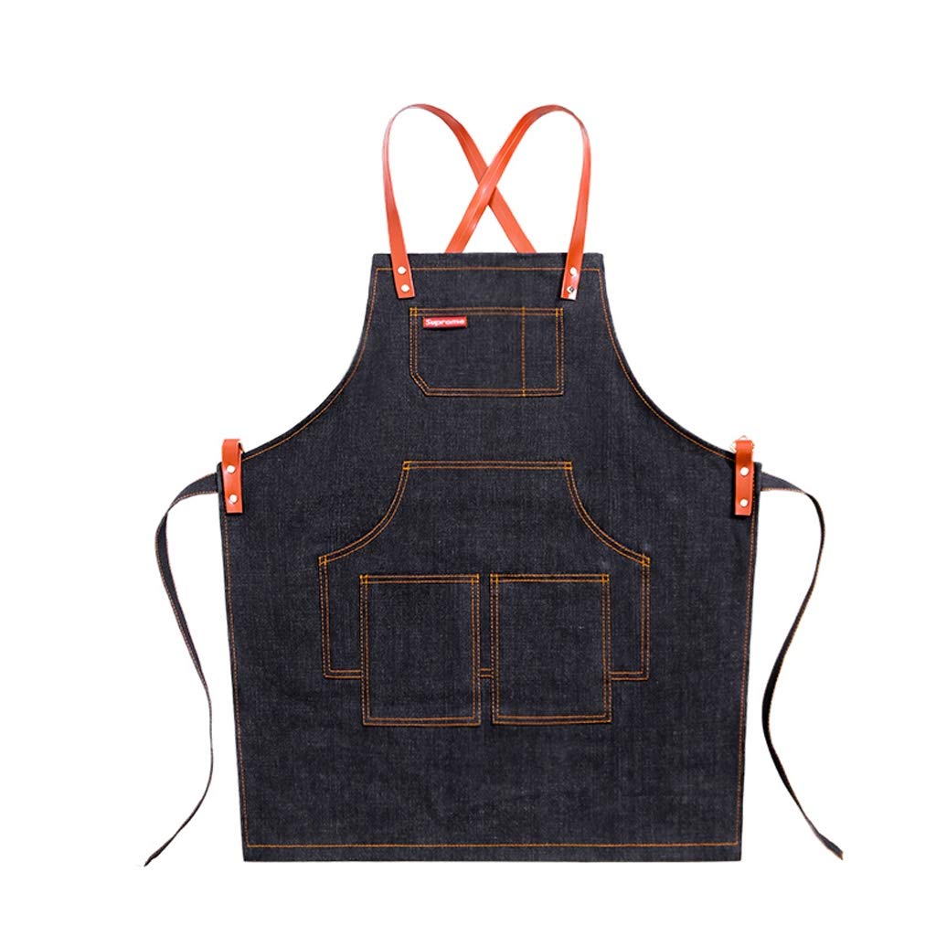 Tablier Barber RJJ workwear noir H61cm idéal pour vos journées au salon