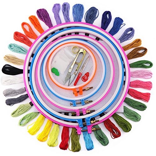 Bastidor circular para punto de cruz y bordado, de Faylapa