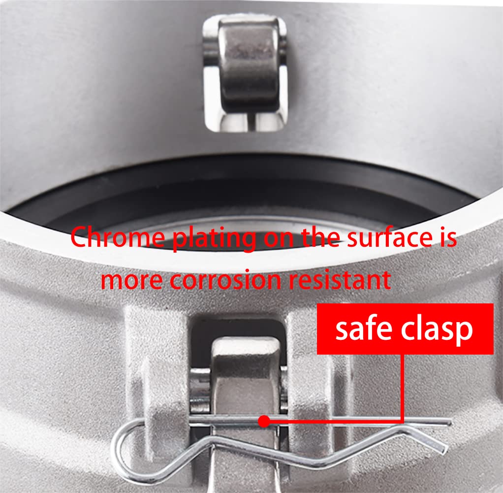 Accesorios de bloqueo de leva tipo D de aluminio, manguera de leva y surco, acoplador hembra de 3 pulgadas x NPT hembra de 3 pulgadas 2 piezas