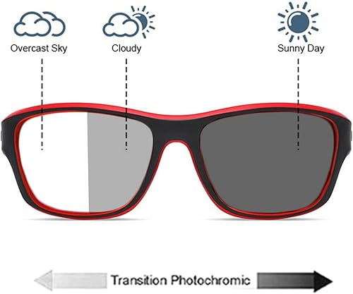 Miniatura 2 de 2 unids hombres deportes conducción ciclismo fotocromático lectura gafas de sol lente completa presbici UV400-no bifocales