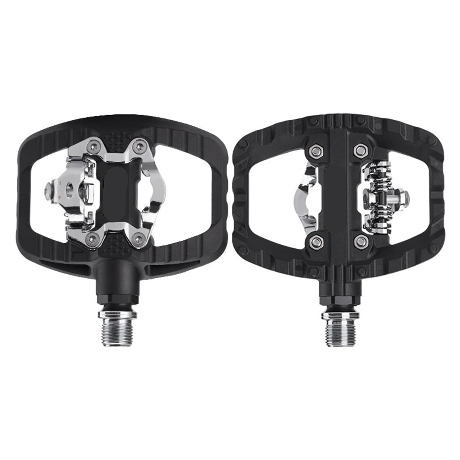 Kompatibel mit ROCKBROS Dual-Nylon-Pedalen | 2-in-1-Nylon-SPD/Flat-Hybrid, staubdichte MTB-Plattform