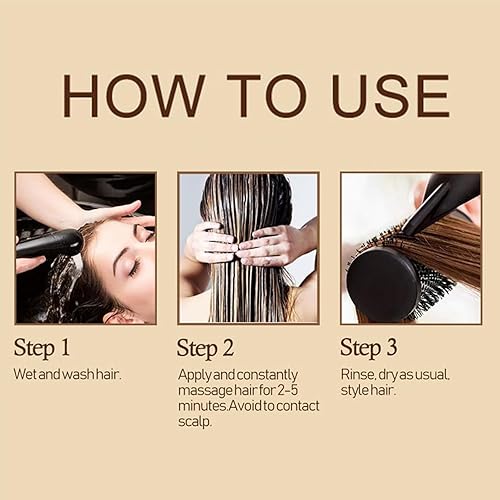 Miniatura 7 de BAcion Heykeratin - Mascarilla mágica para el cabello con queratina para reparar el cabello, 5 segundos para restaurar el cabello suave, máscara de