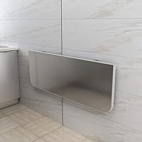 Vista 3 de Escritorio plegable de pared de mesa de hojas descendentes Mesa de comedor plegable Mesa de comedor de acero inoxidable Escritorio de estación