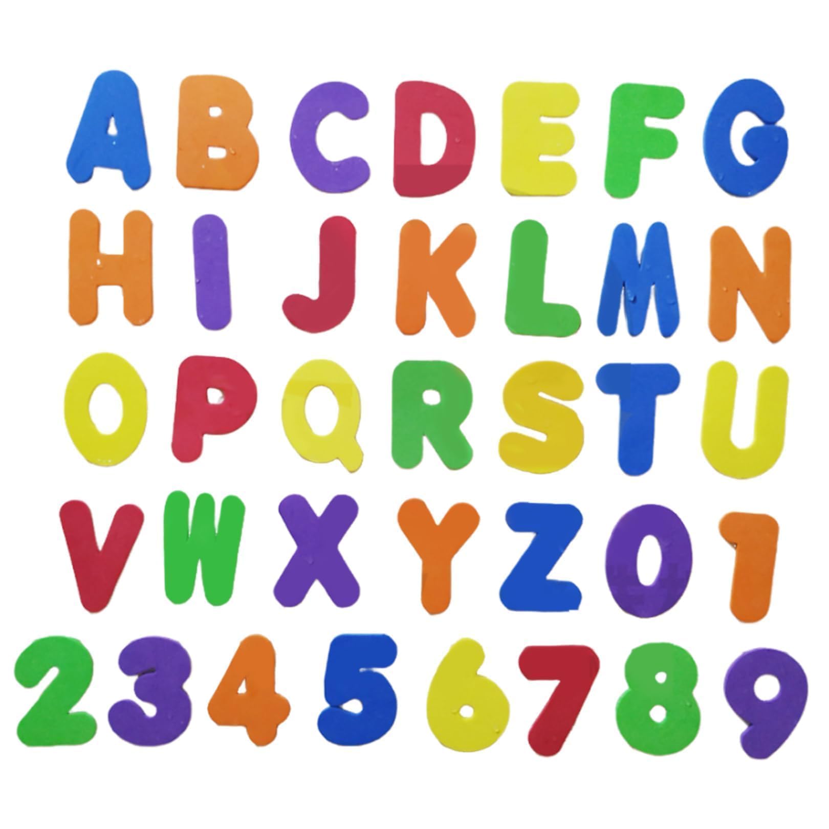 36 Pcs Bath Letters and Numbers, Creative Educational Foam Bath Letters