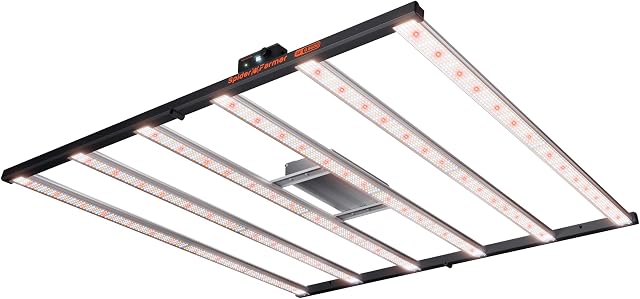 Spider Farmer G8600 LED Grow Lights 800W, App‑Controlled for 5x5 Grow Tent | Cost-Effective Full Spectrum Bar Style Dimmable Daisy Chain Lamp with Detachable Driver, Fits 4x4 Vertical Farming Grow Racks